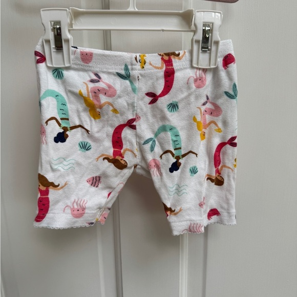 Carter's Other - Carter's 3T Girls White Mermaid Print Pajama Shorts